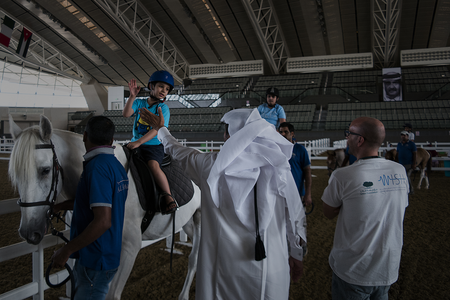 WISH Organizes Horse Riding Sessions for Autistic Children at Al Shaqab